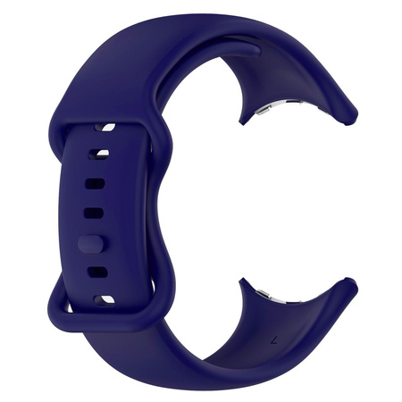 Silikonowy pasek Bizon Strap Watch Silicone S do Google Pixel Watch 3 (45mm), szafirowy