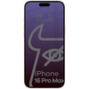 Prywatyzujące szkło hartowane Bizon Glass Edge Shadow do iPhone 16 Pro Max, przyciemniane z czarną ramką