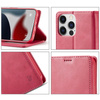 Etui Bizon Case Wallet do iPhone 13 Pro Max, różowe