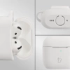 Silikonowe etui z karabińczykiem Bizon Case Headphone Silicone do AirPods 4, białe