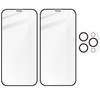 2x Szkło + szybka na aparat Bizon Edge Pack do iPhone 12 Pro Max