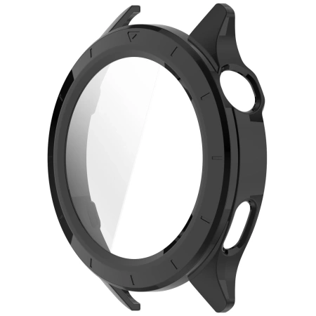 Etui ze szkłem do zegarka Bizon Case+Glass Watch do Xiaomi Watch S4, czarne