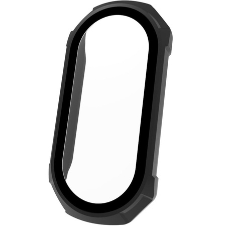 Etui ze szkłem Bizon Case AntiShock Set, Xiaomi Mi Band 7, czarne