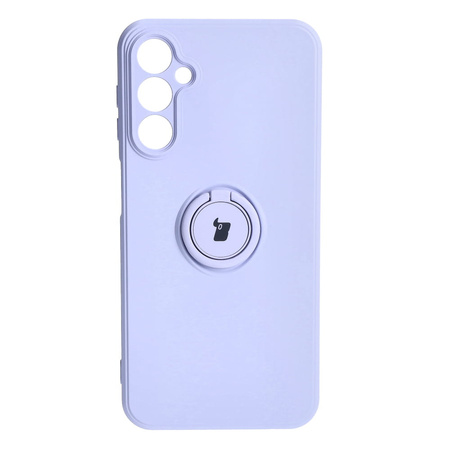 Etui Bizon Case Silicone Ring Sq do Galaxy A24, jasnofioletowe