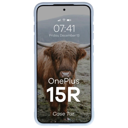 Pancerne etui Bizon Case Tur do OnePlus 15R, jasnoniebieskie