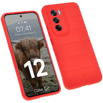 Pancerne etui Bizon Case Tur do Oppo Reno 12, czerwone