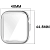 Etui z osłoną ekranu Bizon Case Watch Felipe do Huawei Watch Fit 4, srebrne