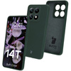 Silikonowe etui Bizon Soft Case do Xiaomi 14T, ciemnozielone
