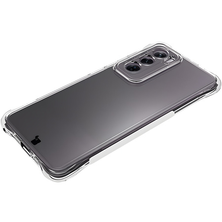 Elastyczne etui + 2x folia na ekran Bizon Case Clear Pack do Oppo Reno12, przezroczyste