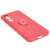 Etui Bizon Case Silicone Ring Sq do Galaxy S23 FE, brudny róż