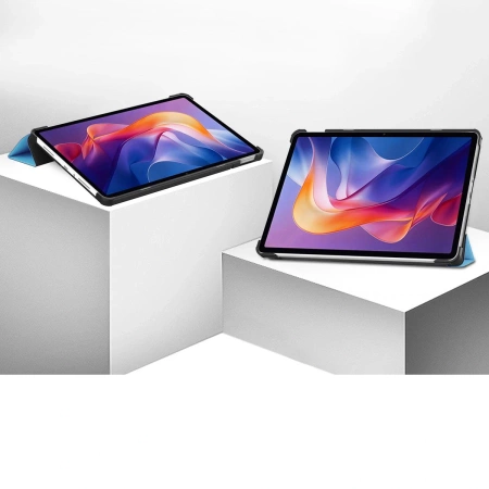 Etui z klapką Bizon Case Tab Croc do Xiaomi Redmi Pad 2, błękitne