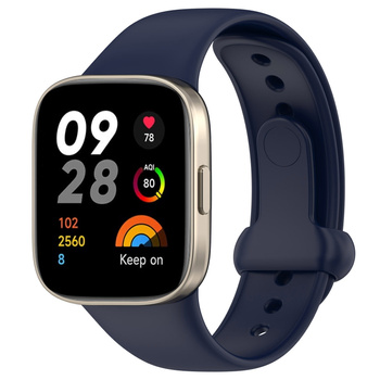 Pasek Bizon Strap Watch Nessy do Xiaomi Redmi Watch 3, granatowy