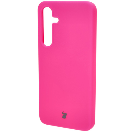 Silikonowe etui Bizon Soft Case do Galaxy S24 Plus, neonowo-różowe