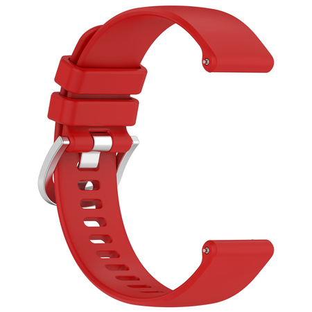Pasek silikonowy do smartwatcha, Bizon Strap Watch Silicone Pro T, Quick Release 22 mm, czerwony