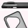 Etui Bizon Case Angelo do Huawei Pura 80 Ultra, przydymione z czarną ramką