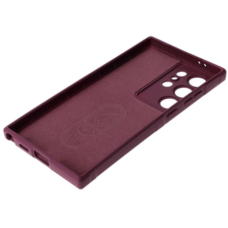 Pancerne etui Bizon Case Tur do Galaxy S24 Ultra, burgundowe