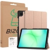 Etui z klapką Bizon Case Tab Croc do Galaxy Tab A11 / A9, różowozłote