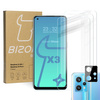 3x Szkło hartowane + szybka na aparat Bizon Glass Clear Pack do Realme 9 4G / Realme 9 Pro+
