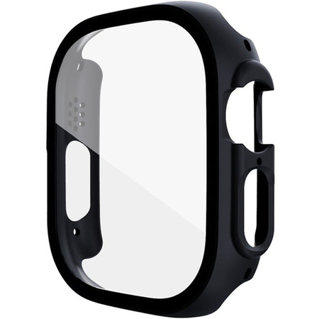 Etui Bizon Case+Glass do Apple Watch Ultra 49mm, czarne