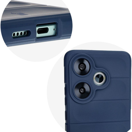 Pancerne etui Bizon Case Tur do Xiaomi Poco F6, granatowe