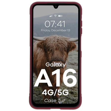 Pancerne etui Bizon Case Tur do Galaxy A16 4G/5G, burgundowe