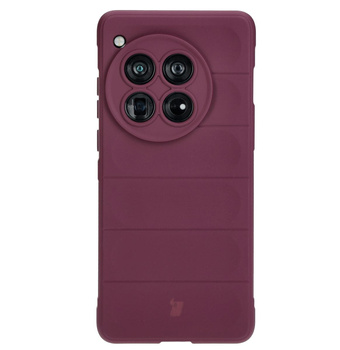 Pancerne etui Bizon Case Tur do OnePlus 12, burgundowe