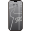 Prywatyzujące szkło hartowane Bizon Glass Edge Shadow Duo do iPhone 16 Pro Max, przyciemniane z czarną ramką, 2 sztuki