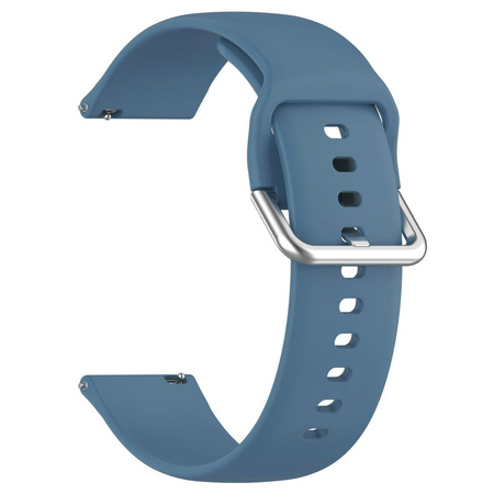 Pasek silikonowy do smartwatcha, Bizon Strap Watch Silicone Pro N, Quick Release 22 mm, ciemnoniebieski