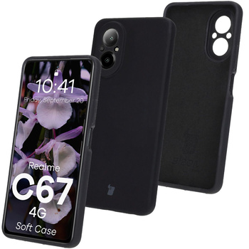 Silikonowe etui Bizon Soft Case do Realme C67 4G, czarne