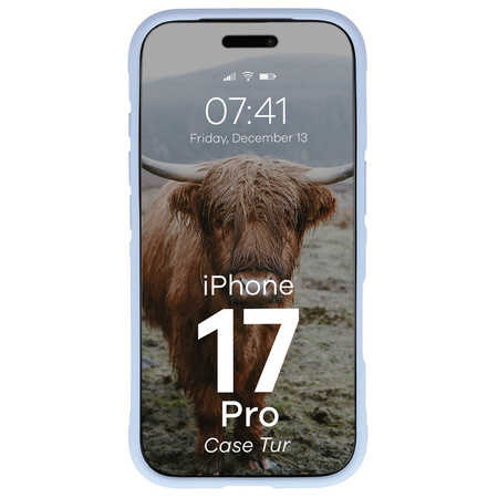 Pancerne etui Bizon Case Tur do iPhone 17 Pro, jasnoniebieskie