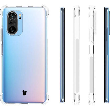 Etui + 2x szkło + obiektyw Bizon Case Clear Pack do Xiaomi Mi 11i / POCO F3, przezroczyste