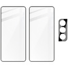 2x Szkło + szybka na aparat Bizon Edge Pack do Galaxy S21 FE