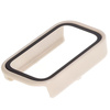 Etui ze szkłem do zegarka Bizon Case+Glass Watch do Xiaomi Smart Band 9 Active / Redmi Band 3, beżowe