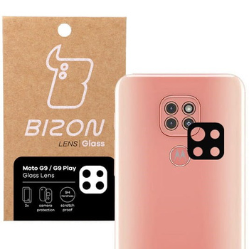 Szkło na aparat Bizon Glass Silk Lens dla Moto G9 / G9 Play, 2 sztuki