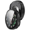 Etui ze szkłem do zegarka Bizon Case+Glass Watch do Samsung Galaxy Watch 8 44 mm, czarne