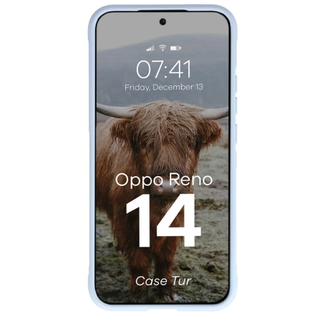 Pancerne etui Bizon Case Tur do Oppo Reno 14, jasnoniebieskie