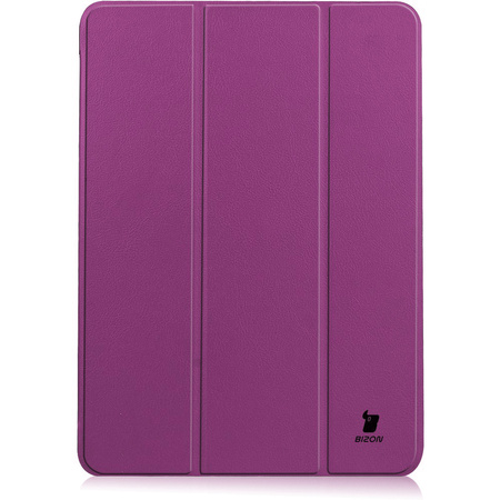 Etui Bizon Case Tab Croc do iPad Air 11" / 10.9" 2025/2024/2022/2020, ciemnofioletowe