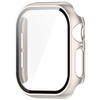 Etui ze szkłem do zegarka Bizon Case+Glass Watch do Apple Watch 10 42mm, szampańskie