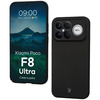 Etui Bizon Case Łupka do Xiaomi POCO F8 Ultra, czarne