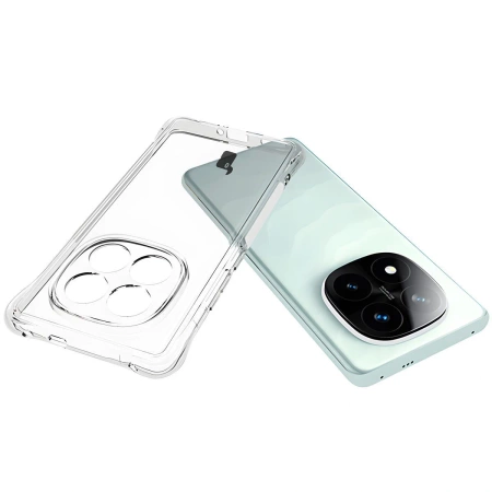 Elastyczne etui + 2x folia na ekran Bizon Case Clear Pack do Xiaomi Redmi Note 14 Pro Plus 5G