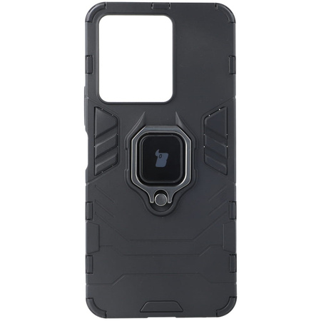 Etui Bizon Case Armor Ring do VIVO Y35/Y22S, czarne