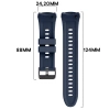Silikonowy pasek Bizon Strap Watch Silicone T do Huawei Watch 5 46 mm, granatowy