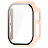 Etui ze szkłem do zegarka Bizon Case+Glass Watch do Apple Watch 11 / 10 (46mm), różowe