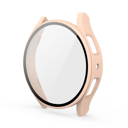 Etui Bizon Case+Glass do Galaxy Watch 5 44mm, różowe