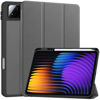 Etui z klapką Bizon Case Tab Lizard do Xiaomi Pad 7 / 7 Pro, szare