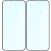 Szkło hartowane Bizon Glass Edge Duo do iPhone 13 Pro Max, czarna ramka, 2 sztuki