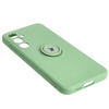 Etui Bizon Case Silicone Ring Sq do Galaxy S23 FE, jasnozielone