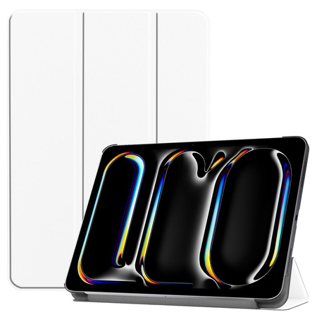 Etui Bizon Case Tab Croc do iPad Pro 11" 2025 / 2024, białe