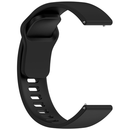 Pasek silikonowy do smartwatcha, Bizon Strap Watch Silicone Pro H, Quick Release 22 mm, czarny