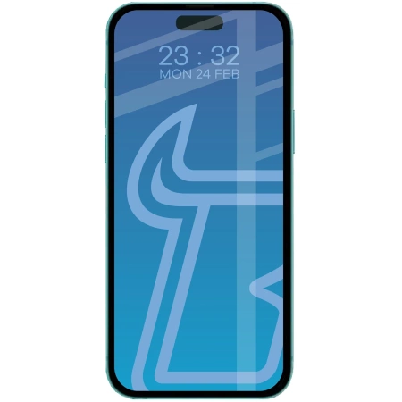 Szkło hartowane Bizon Glass Edge Duo do iPhone 15 Pro Max, czarna ramka, 2 sztuki